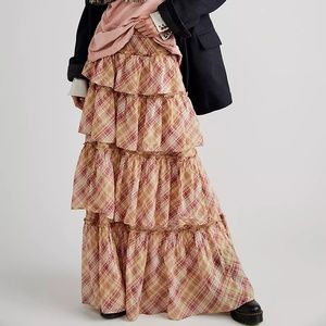 Brand New Free People Sawyer Maxi Skirt